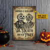 Halloween Poster Skeleton Skull Pumpkin Couple Do Us Part Custom Poster, Gothic Couple, Anniversary, Wall Pictures, Wall Art, Wall Decor, Halloween