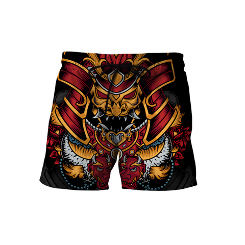 Men Samurai shorts Premium Unisex 3D Printed Oni Samurai shorts MEI