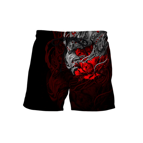 Premium 3D Printed Samurai Tattoo shorts MEI