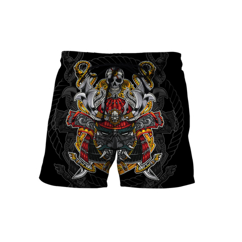 Premium Unisex 3D Printed Samurai shorts MEI