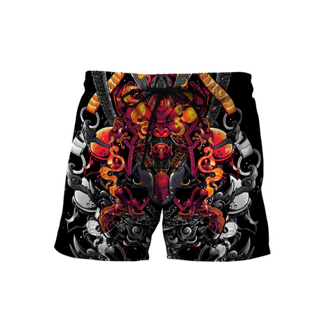 Men Samurai shorts Premium 3D Printed Samurai shorts MEI