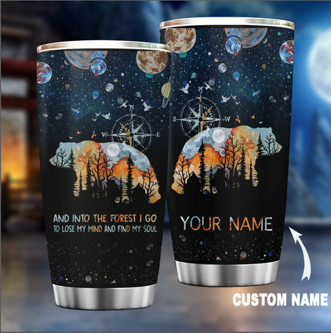 Camping bear tumbler Custom TXX