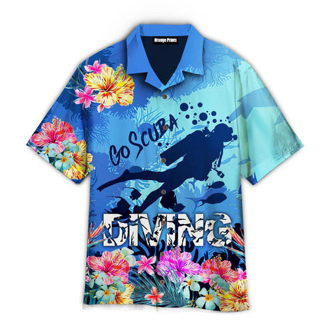 Scuba Diving Hawaiian Shirt Summer Beach Clothes Outfit For Men Women ND