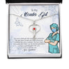 Grandmother Necklace: Gift For Mother's Day Grandmother Of A Superhero, Meaningful Message Card HN
