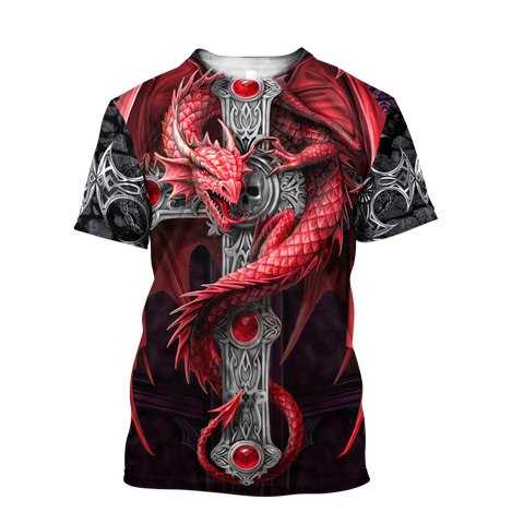 Tattoo and Dungeon Dragon Hoodie T Shirt For Men and Women HAC090606