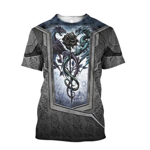 Men Shirt 3D Tattoo and Dungeon Dragon Hoodie HAC020114