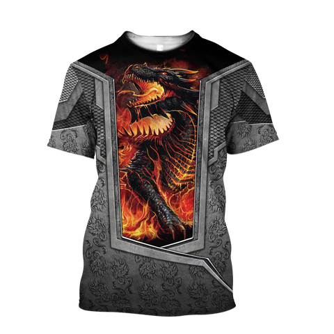 Men Shirt 3D Tattoo and Dungeon Dragon Hoodie HAC27126