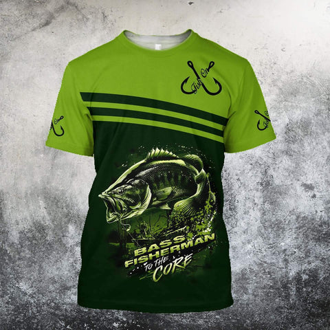 Men Shirt Bass Fisherman to the core