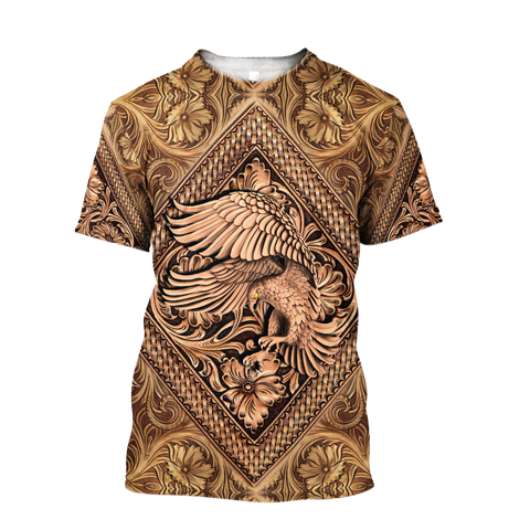 Eagle Fly Shirt Brown 3D All Over Printed Shirts For Men MH0510201-LAM, 20th Anniversary Patriot Day Gift