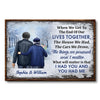 When We Get To The End Old Couple Winter Customized Canvas QA
