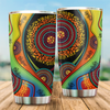 Aboriginal Decors Australian Gifts Lizards Dreamtime Stainless Steel Tumbler 20Oz MH05072104