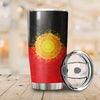 Aboriginal Decors Australian Gifts Flag The Sun Stainless Steel Tumbler 20Oz DD03072107