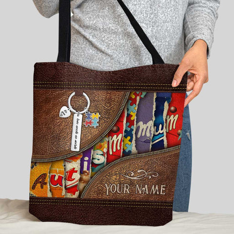 Be You Be Different Autism Mom Personalized Autism Awareness Tote Bag Gift For Mom Autism Awareness Gift HT