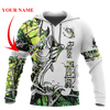 Men Hoodie Green Bass Fishing Sport 3D all over printed shirts for men and women