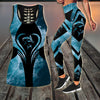 Women Tank top Leggings Tuna fishing gear blue ocean Combo Legging + Tank