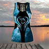 Women Tank top Leggings Marlin fishing gear blue ocean Combo Legging + Tank