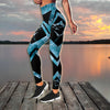 Women Tank top Leggings Marlin fishing gear blue ocean Combo Legging + Tank