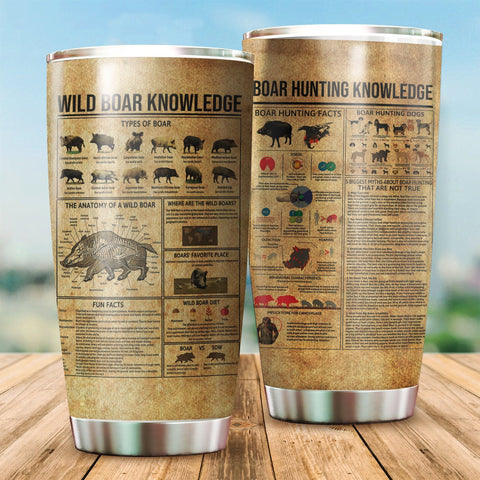 Wild Boar Hunting Knowledge Tumbler Premium