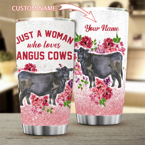 Just a woman who loves angus cows Tumbler TD