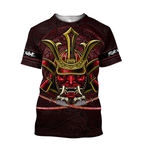 Men Samurai Shirt Premium 3D Printed Personalized Unisex Samurai Shirts MEI