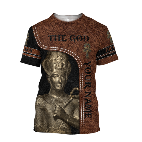 Egyptian Shirt Custom name Pharaoh The God Ancient Egypt 3D design print shirt