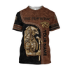 Egyptian Shirt Brown Custom name Horus The God Ancient Egypt 3D design print shirts