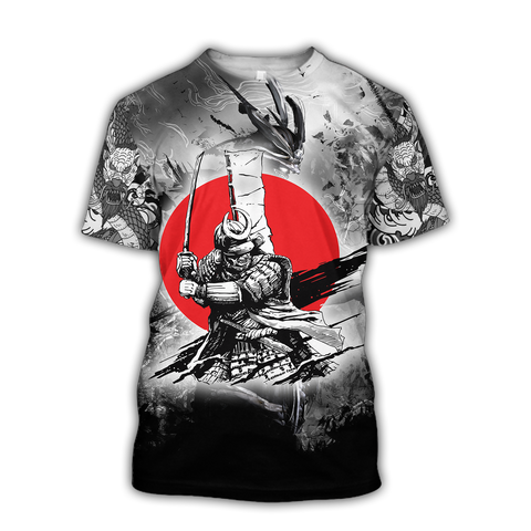 Men Samurai Shirt Premium Unisex 3D Printed Samurai Tattoo Shirts MEI