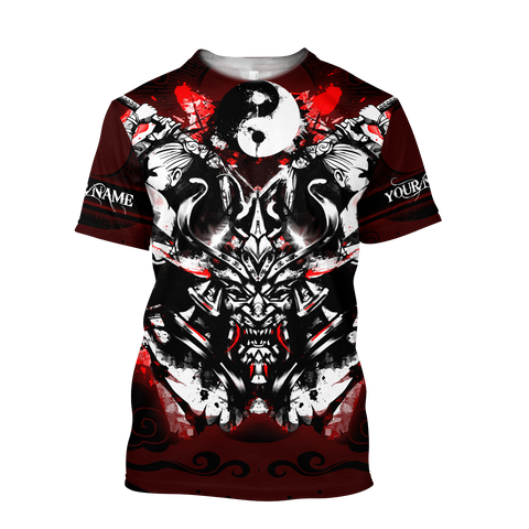 Premium Unisex 3D Printed Yin And Yang Samurai Shirts MEI