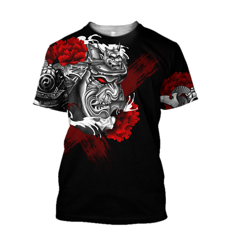 Men Samurai Shirt Premium 3D Printed Samurai Tatoo Shirts MEI