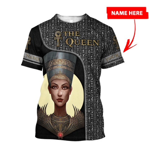 Egyptian Shirt Custom name The Queen Ancient Egypt 3D design print shirts