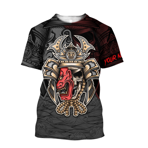 Men Samurai Shirt Premium Personalized 3D Printed Oni Samurai Shirts