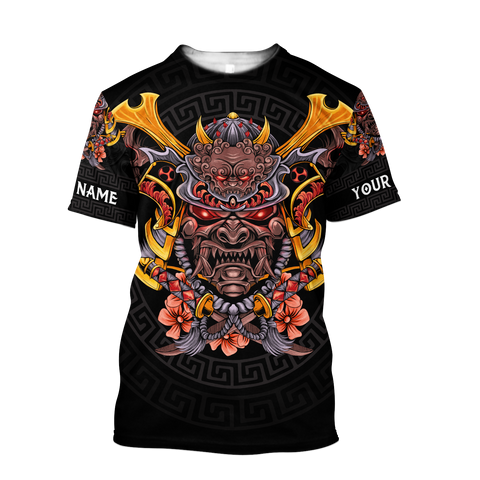 Men Samurai Shirt Premium 3D Printed Personalized Unisex Samurai Shirts No1 MEI