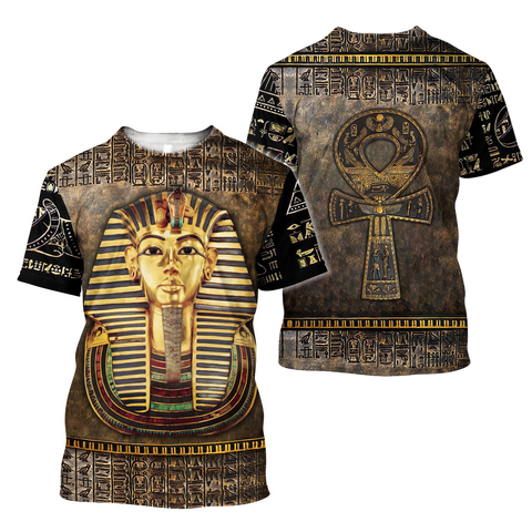 Egyptian Shirt Custom name Pharaoh Ancient Egypt Ankh 3D design print shirts