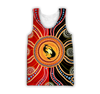 Aboriginal Kangaroo Australia Indigenous Painting Art shirts for men and women