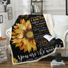 You Are The World Sunflower Personality Blanket, Poster