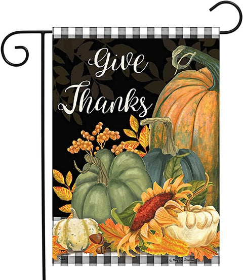 Happy Thanksgiving Double Sided Garden Flag For Outdoor Yard Decoration Home Decor ND