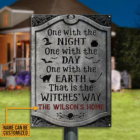 That Is The Witches' Way Custom Classic Metal Signs, Personalized Witch Sign