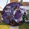Witch Sign The Witch Is In Halloween Round Wood Sign, Halloween Wood Sign, Best Halloween Home Decor HN
