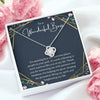 To A Wonderful Boss Love Knot Message Card Necklace, Boss Day Message, Boss Day Gift Ideas, Boss Lady Gift