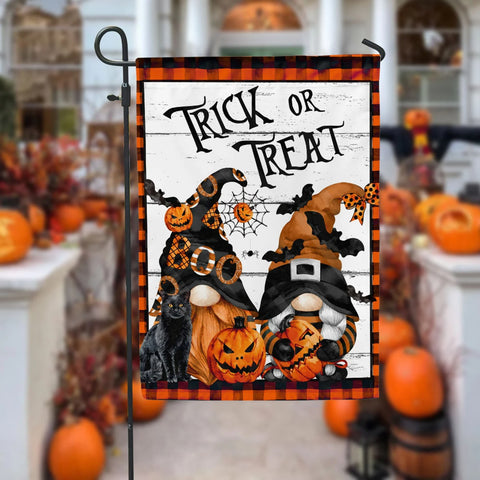 Trick Or Treat Pumpkin Halloween Double Sided Halloween Garden Flag For Outdoor Yard Decoration Home Decor ND