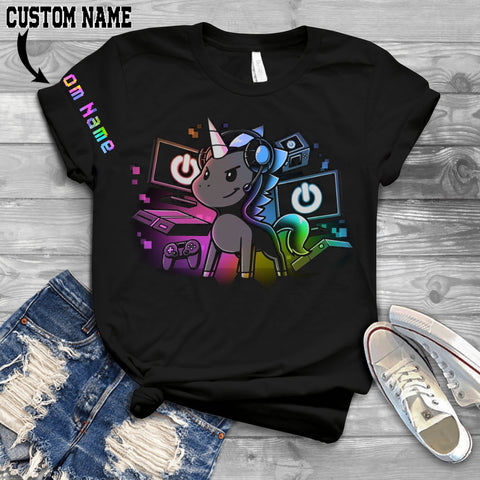 Gamer I'm a majestic unicorn 3D Custom T-shirt