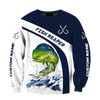 Custom name Mahi-mahi fishing design 3d print shirts