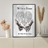 We're a Team I Love You Forever And Always Poster, Pallet Pattern, Personalized Couple Poster, Anniversary Gifts, Home Decor