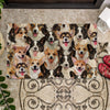 A Bunch Of Welsh Corgies Doormat gift for Welsh Corgy dog lover Doormat