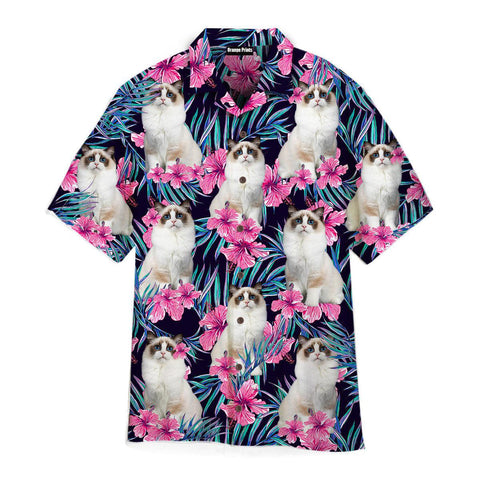 White Ragdoll Cat Hawaiian Shirt Summer Beach Clothes Outfit For Men Women ND