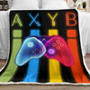 Xbox neon controller Sherpa Blanket TTM