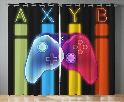 Xbox neon controller Window Curtain TTM