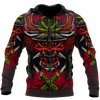 Men Samurai Hoodie Red Premium Unisex All Over Printed Samurai Shirts MEI