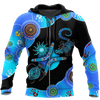 Aboriginal Naidoc Week 2021 Blue Turtle Lizard 3D design Summer shirts