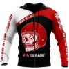 Men Racing Hoodie Red Personalized Name Motorcycle Racing 3D All Over Printed Unisex Shirts Red Skull